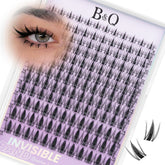 B&Qaugen Fairy Lash Clusters with invisible 0.3mm band for seamless natural lashes.