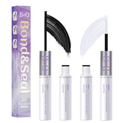 B&Qaugen Lash Bond and Seal bottle showing 2-in-1 formula for lash extensions