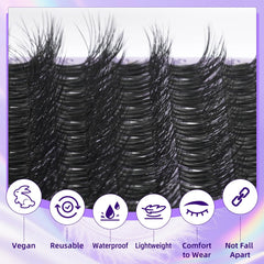 B&Qaugen lash clusters easy DIY application for salon-like results