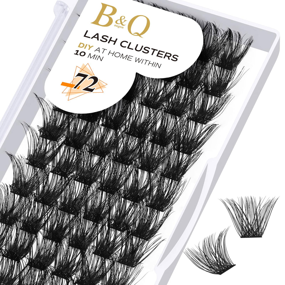 BQaugen lash clusters DIY tray for at-home application and natural-looking fullness.