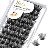 BQaugen lash clusters DIY tray for at-home application and natural-looking fullness.