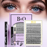 B&Qaugen Lash Clusters Kit with 280 clusters for easy at-home extensions.