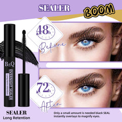 Packaging and 10ml bottle of B&Qaugen lash sealer for at-home use.
