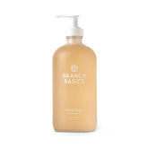 Branch Basics Gel Hand Soap pump demonstrates a gentle, nourishing cleanse for sensitive skin.