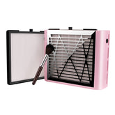 BRANTMAKER Nail Dust Collector with 60W suction capturing nail dust effectively.