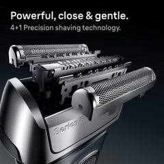 PowerCase shown in travel-ready setup protecting shaver.