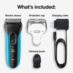 Braun Series 3 precision-trimmer close-up for moustache and sideburns.