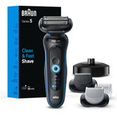 Braun Series 5 5150cs front view showing the shaver for a close, comfortable shave