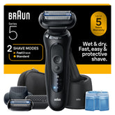 Braun Series 5 close shave with AquaFlex blades for contours
