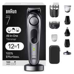 Braun Series 7 7440 trimmer device for versatile at-home grooming.