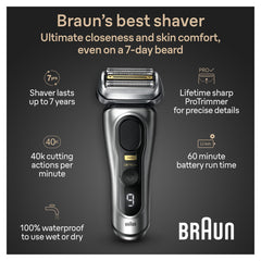 Braun Series 9 Pro+ 9517s SyncroSonic adapts to beard density
