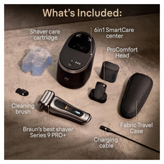 Braun Series 9 ProPlus EasyClick head swap in action for quick grooming