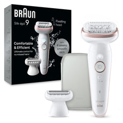 Braun Silk-épil SES9 wide-pivoting head follows curves for efficient epilation