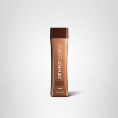 Brazilian Blowout anti frizz shampoo close-up label highlighting sulfate-free cleansing