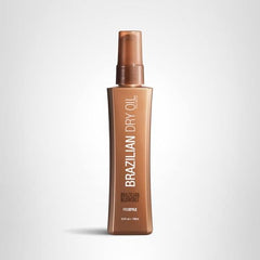 Brazilian Blowout Brazilian Dry Oil cap detail suggests premium finishing care.