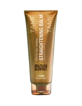 Brazilian Blowout Protective Thermal Balm 8oz bottle for heat protection and smooth straightening.