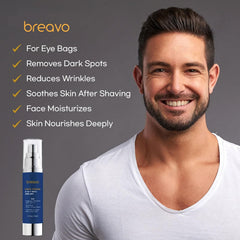 Breavo 6-in-1 cream texture close-up shows rich, lightweight formula