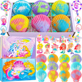 BreezeDream bomba de baño concha dúo: caja doble regalo para niñas