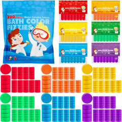BreezeDream tabletas color baño, 6 colores brillantes que inspiran creatividad durante el baño.