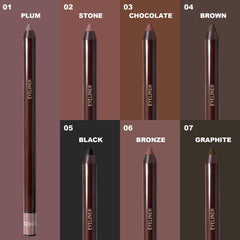 Brenqe Plum Gel Eyeliner Pencil built-in sharpener keeps tips sharp.