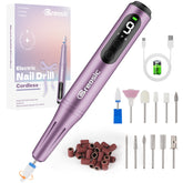 Breosic electric nail drill 35000rpm for fast, precise gel and acrylic nail filing.
