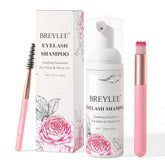BREYLEE limpiador de pestañas en frasco de 60 ml para limpieza suave de extensiones
