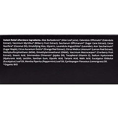 Brickell Instant Relief Aftershave packaging box showcases compact 4 oz size