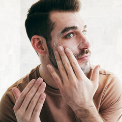 Brickell Men's Daily Essential close-up reveals smooth, non-greasy finish.