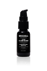 Brickell Men's Dark Circle Under Eye Serum bottle supports daily eye care and gentle firming.