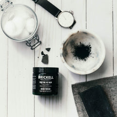Natural and organic ingredients highlight Brickell's clean skincare approach.