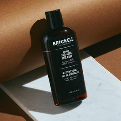 Brickell Men's Redefining Face Wash rich foam delivering deep cleansing
