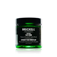 Brickell Renewing Face Scrub, frasco de 2 onzas, exfoliación suave para piel limpia.