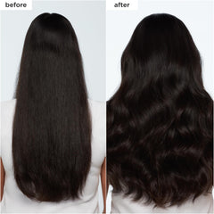 Briogeo Style + Treat Yuzu + Plum Oil foam delivers frizz control without crunch.
