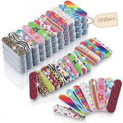 Brillantreal mini nail files with colorful designs for quick on-the-go touch-ups.