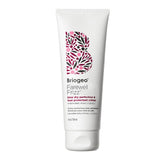 Briogeo Farewell Frizz bottle close-up showing silicone-free heat protection.
