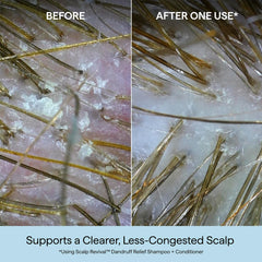 Briogeo Scalp Revival bottle label hints at a refreshing vanilla mint daily use.