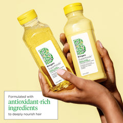 Briogeo Superfoods banana-coconut conditioner bottle for smoother, shinier hair.