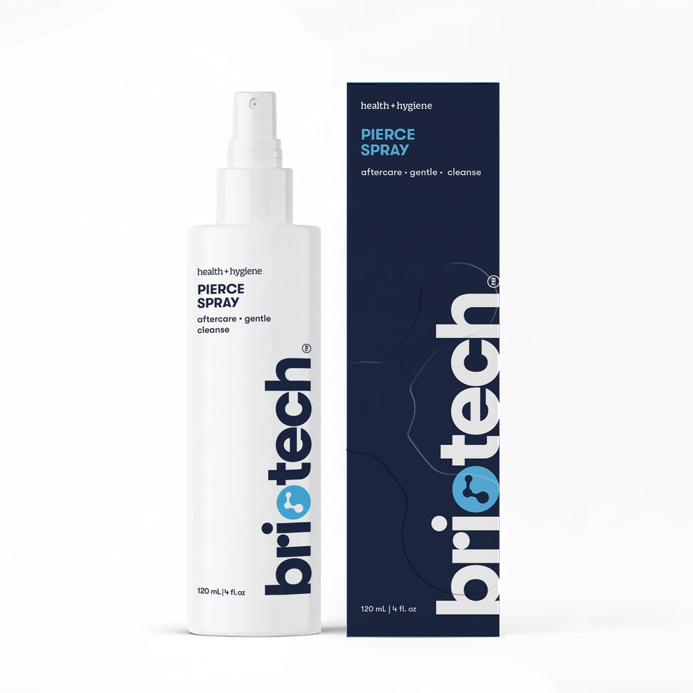 BRIOTECH Pierce Spray: aplicación en área afectada para confort del perforación.