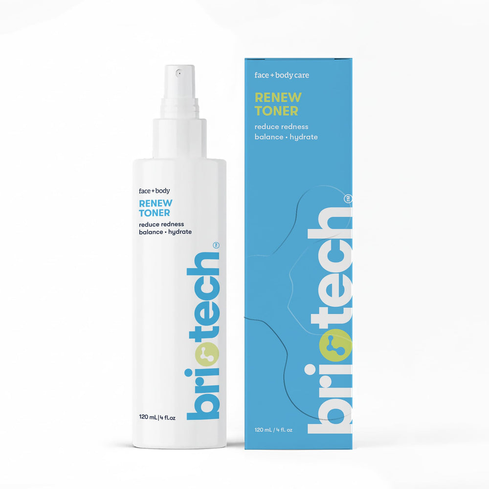 BRIOTECH Renew Toner: pulverizador calmante para rojeces y poros visibles.