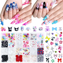 Briskbloom gatito kawaii 3D para uñas: brillo tierno para tus diseños