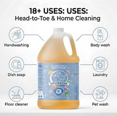 Brittanie's Thyme all-in-one cleaner for dishes, pets, and laundry.