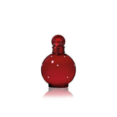 Britney Spears Hidden Fantasy bottle in bold red, elevates evening style.