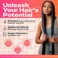 Creamy jar texture indicates rich formula for damaged hair.