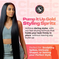 Bronner Bros Pump It Up Spritz: fijación fuerte para estilos definidos sin peso.
