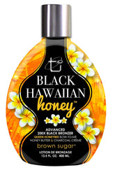 Brown Sugar Black Hawaiian Honey Advanced 200X Bronzers - botella frontal para bronceado profundo