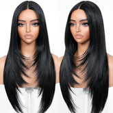 BrownBomb wear-and-go wig front view for quick stylish everyday looks.