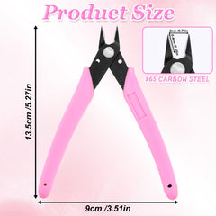 Bruislard tijeras arte uñas rosa para retirar adornos con seguridad