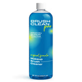 Brush Clean Pro Original bottle pour demonstrates quick, water-free cleaning for on-the-go beauty routines.