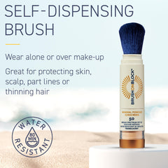 Brush On Block sheer light coverage that does not alter skin tone