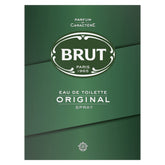 Brut Original edt spray bottle showing a classic masculine fragrance for daily wear.
